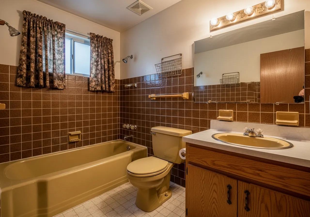 Before: Bold Contemporary — Concrete Tile & Matte Black — Three Brothers Kitchens and Baths