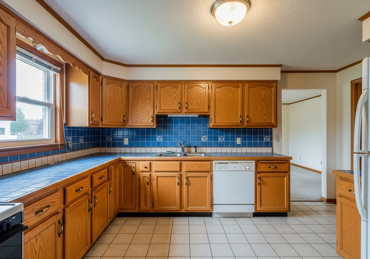 Before: Navy Island Kitchen — Quartz & Wolf Range — Three Brothers Kitchens and Baths