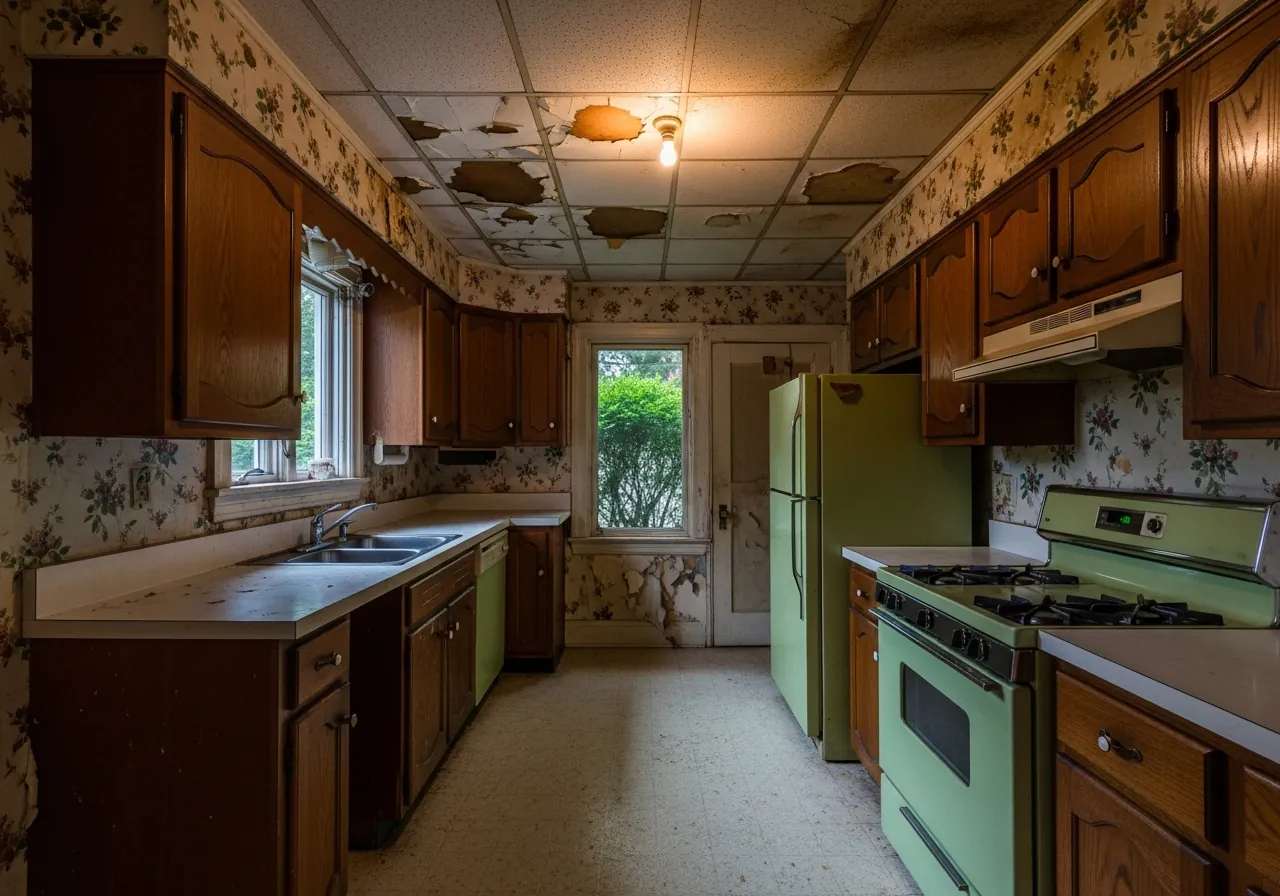 Before: Farmhouse Kitchen — Shiplap & Butcher Block — Three Brothers Kitchens and Baths